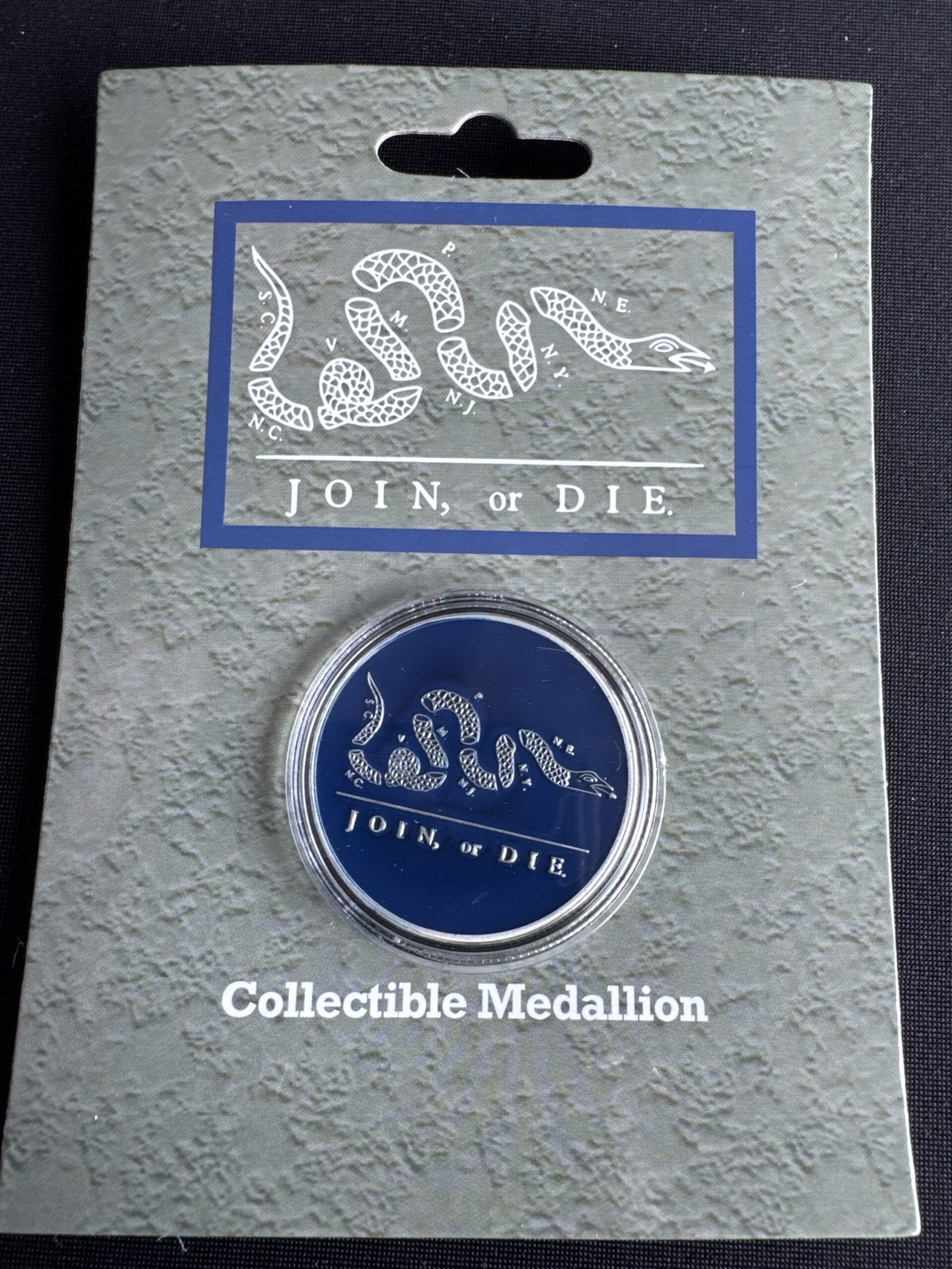 JOIN, or DIE. collectible medallion