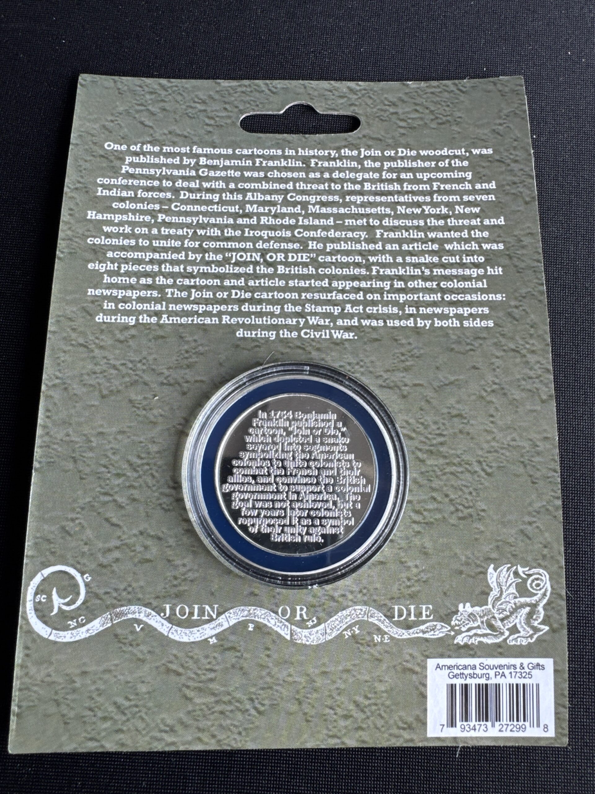 JOIN, or DIE. collectible medallion - Image 2