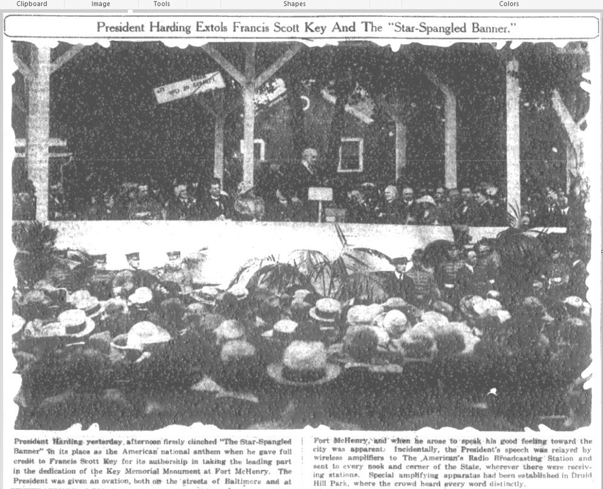 The First Words Across the Ether (June 14, 1922)