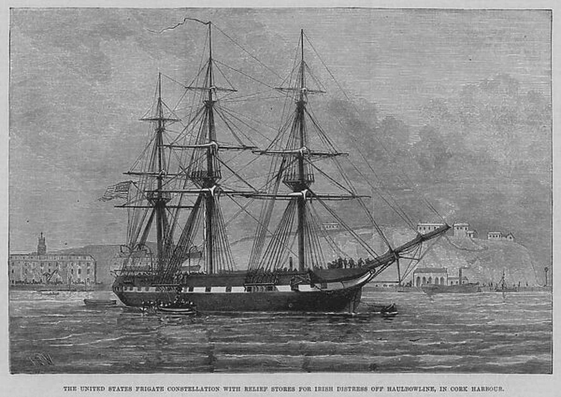 The USS Constellation Takes the Waves