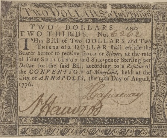 The Annapolis Annapolis Resolve: Forging Colonial Currency in the Forge of Revolution
