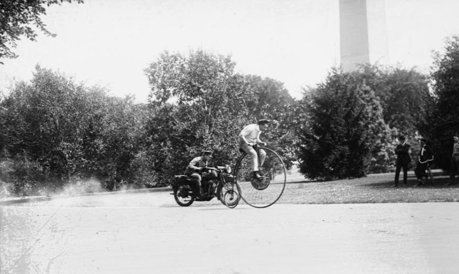 August 23, 1921 — The Velocipede Versus Motorcycle Race: A Century of Velocity
