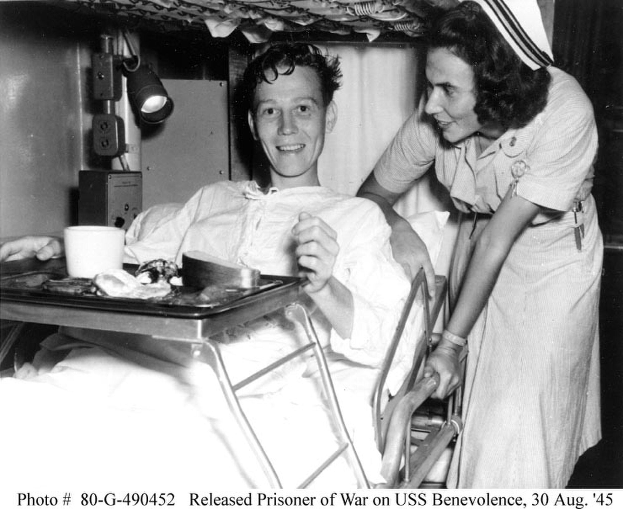 1945 — Alfred Sorenson’s First Full Meal Aboard USS Benevolence