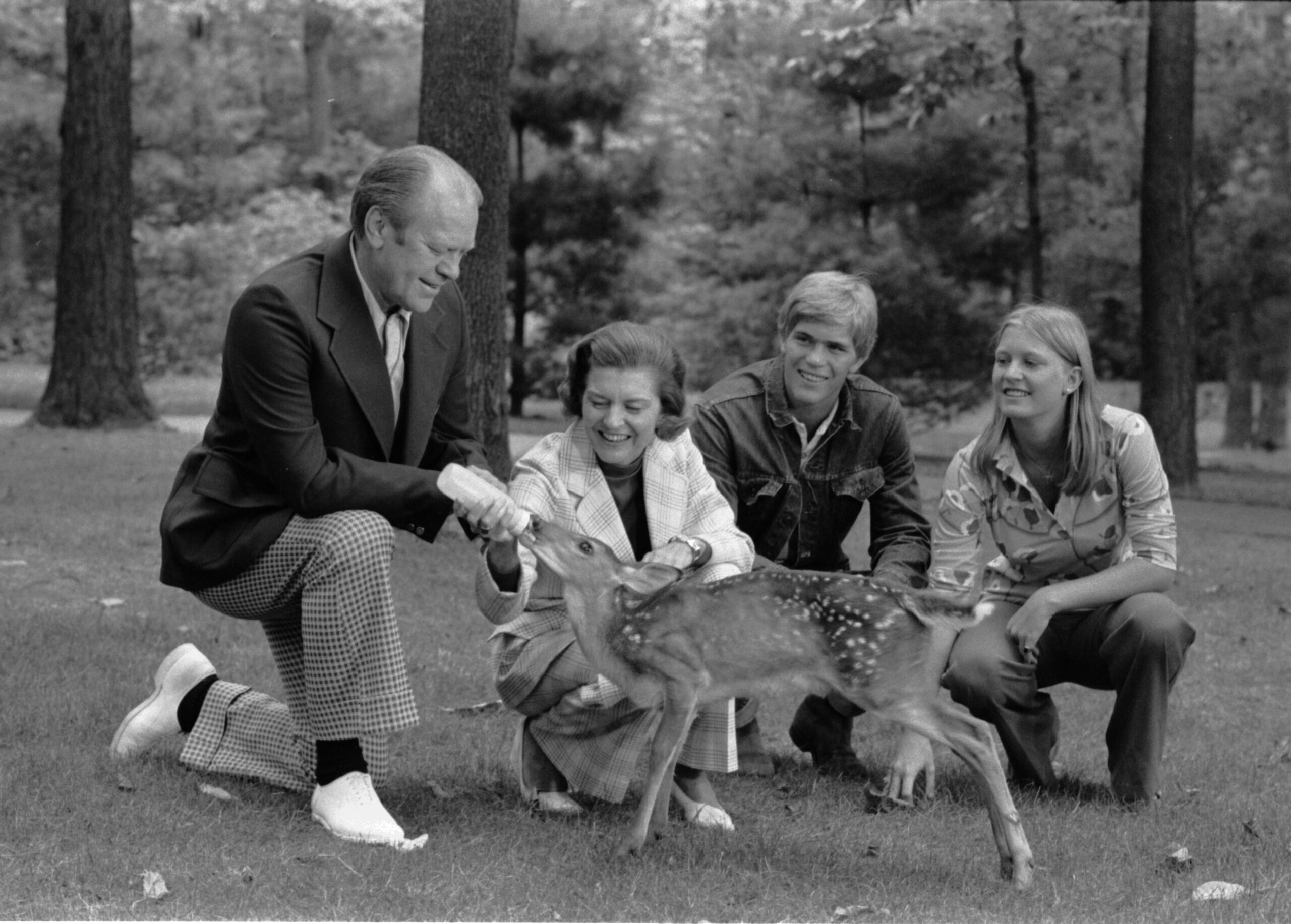 1974 — The Ford Family at Camp David: A Quiet Moment After Watergate