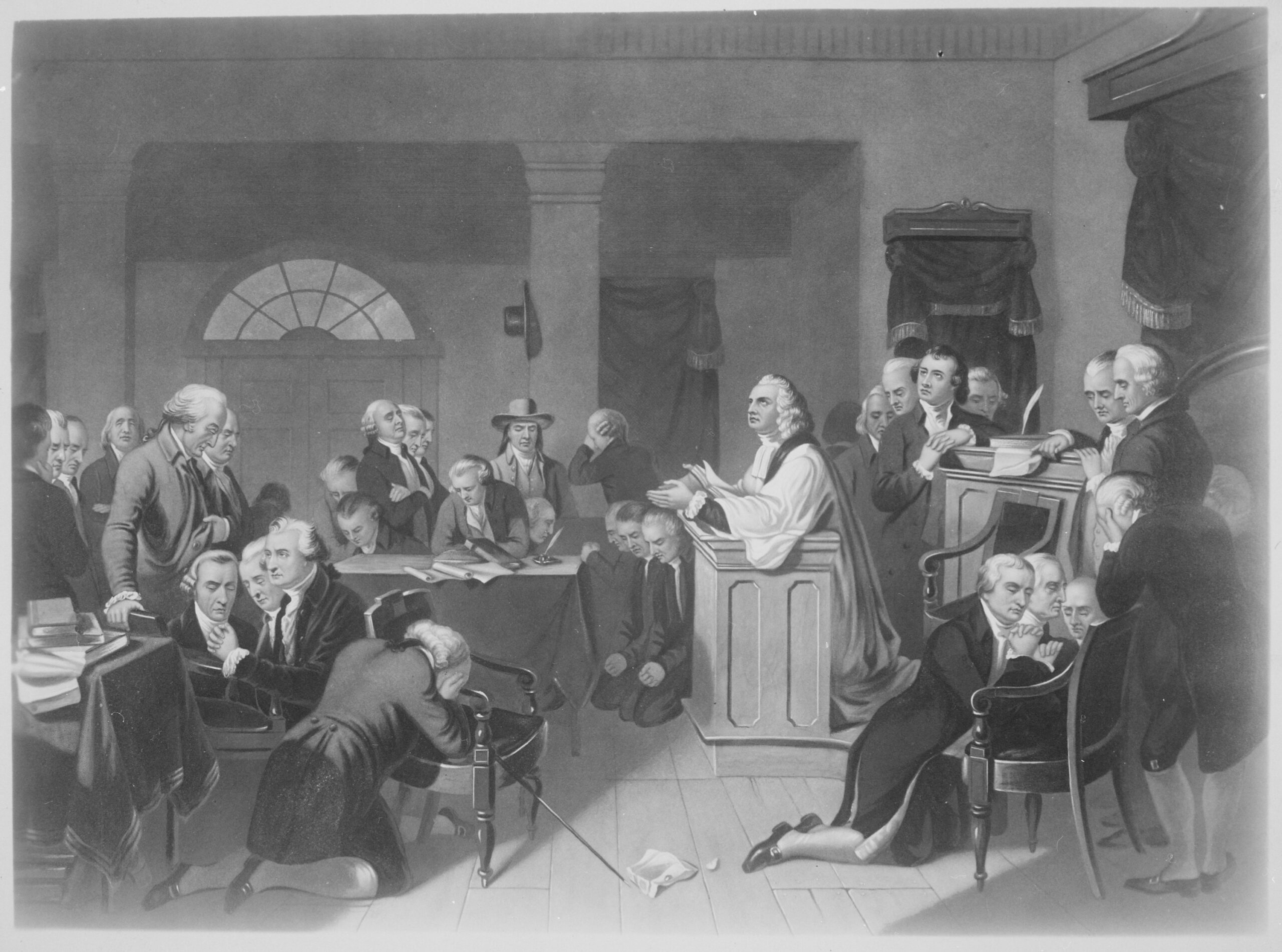 The First Prayer at Congress: A Nation Kneels
