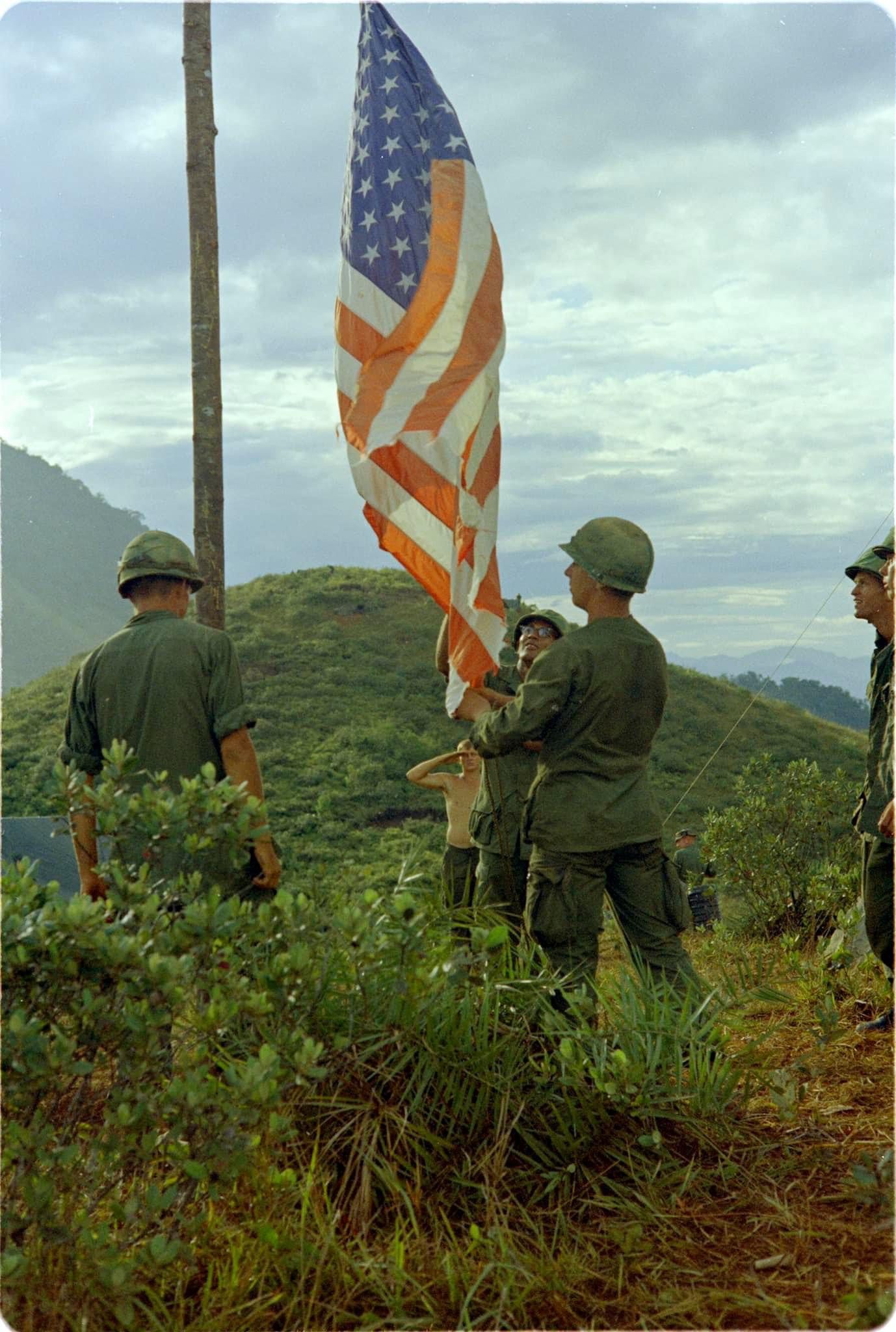 Raising the Flag on Ranger Hill