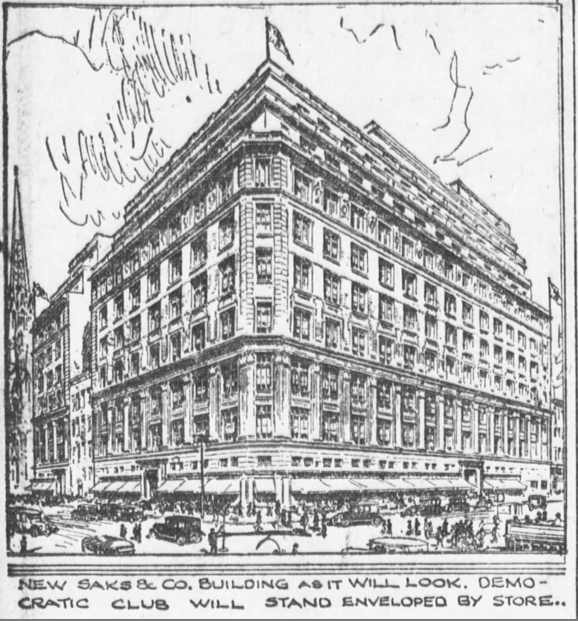 The Opening of Saks Fifth Avenue