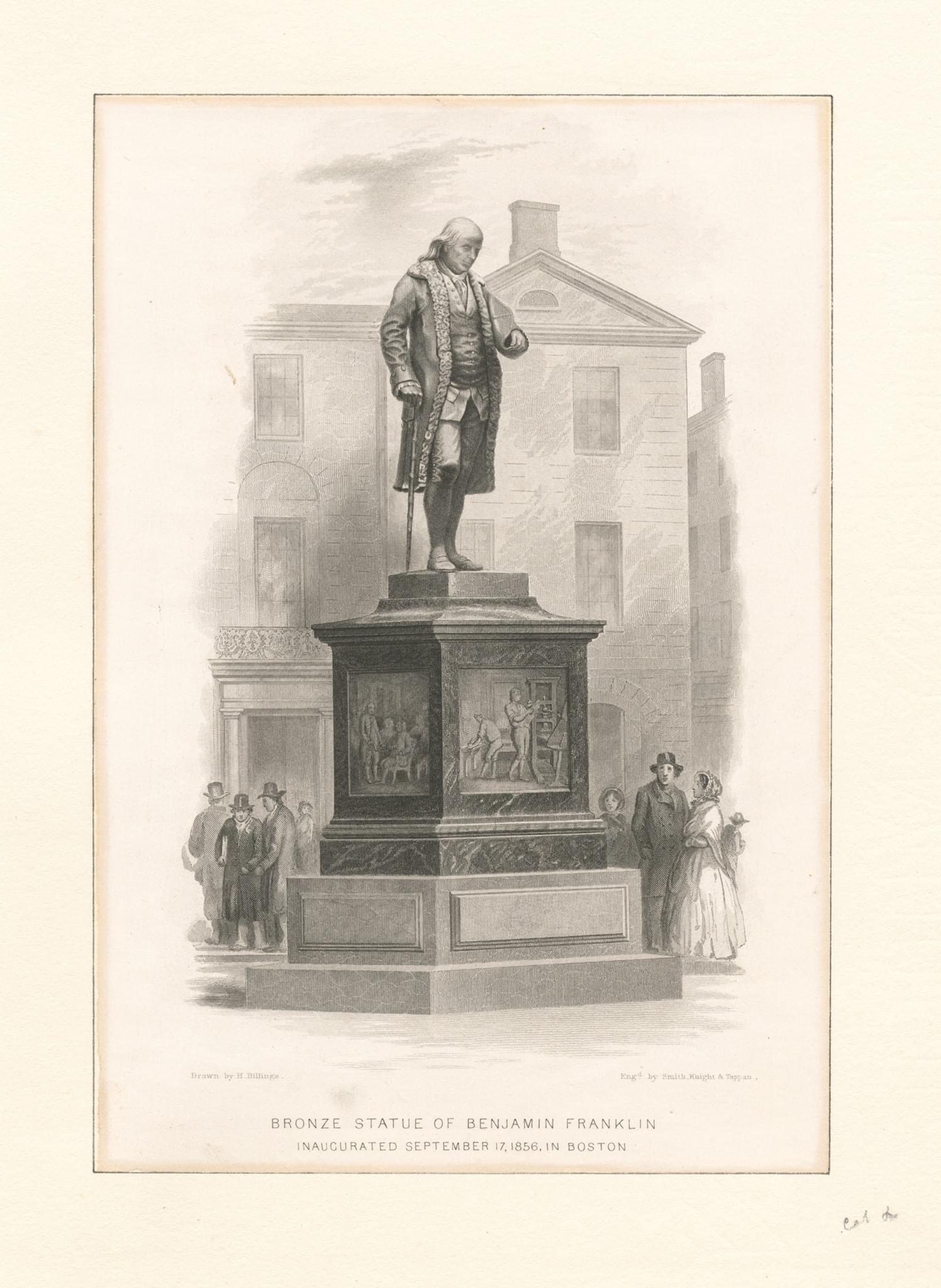 The Inauguration of the Benjamin Franklin Statue in Boston
