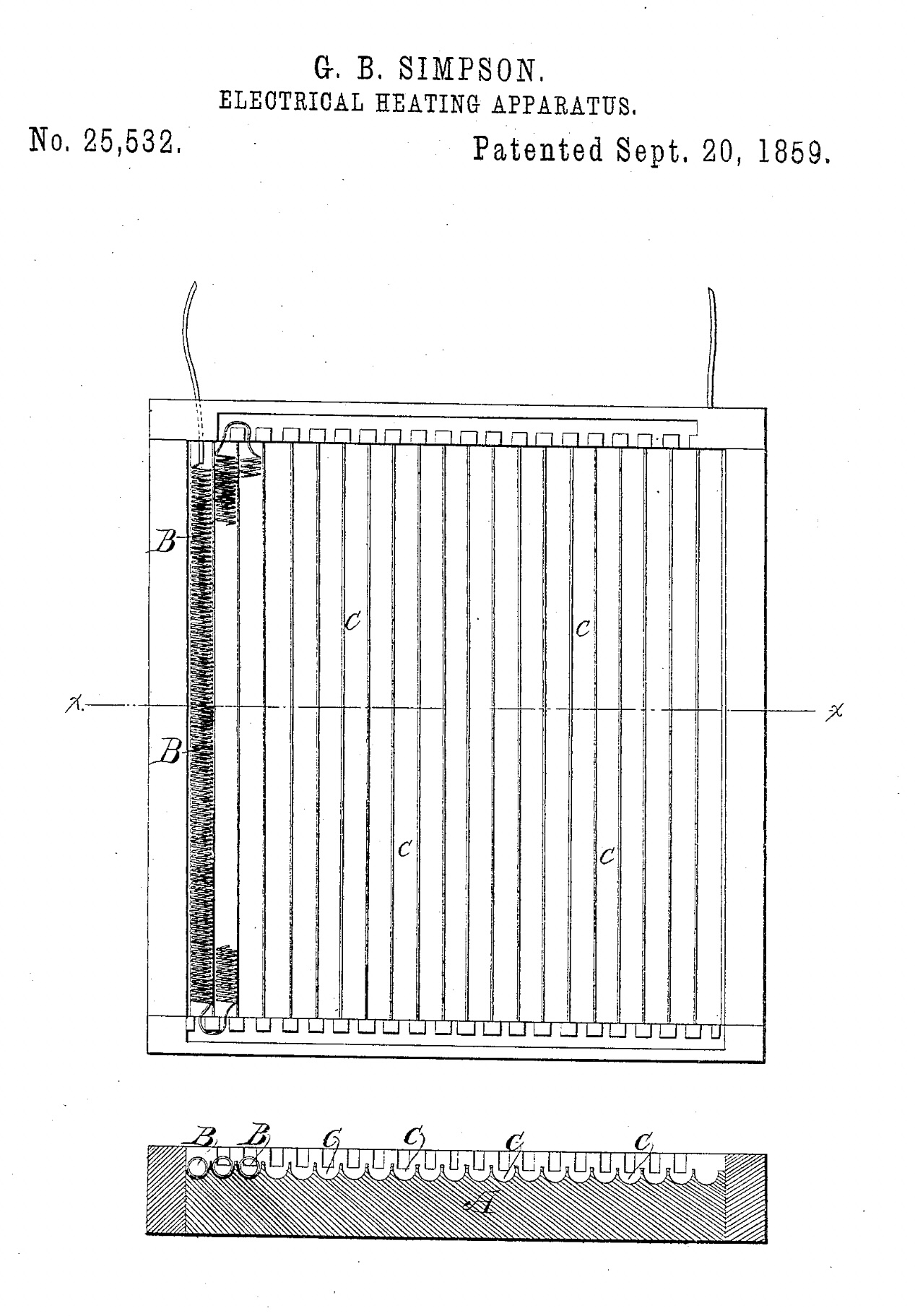 George B. Simpson’s Electro-Heater Patent