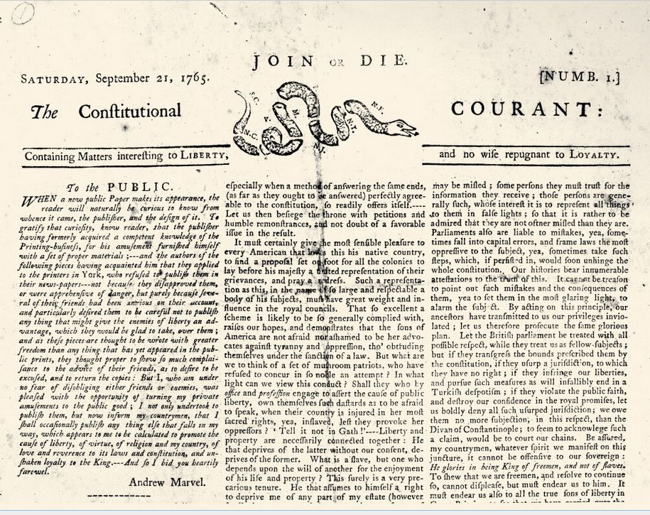 The Constitutional Courant and the “Join, or Die” revival