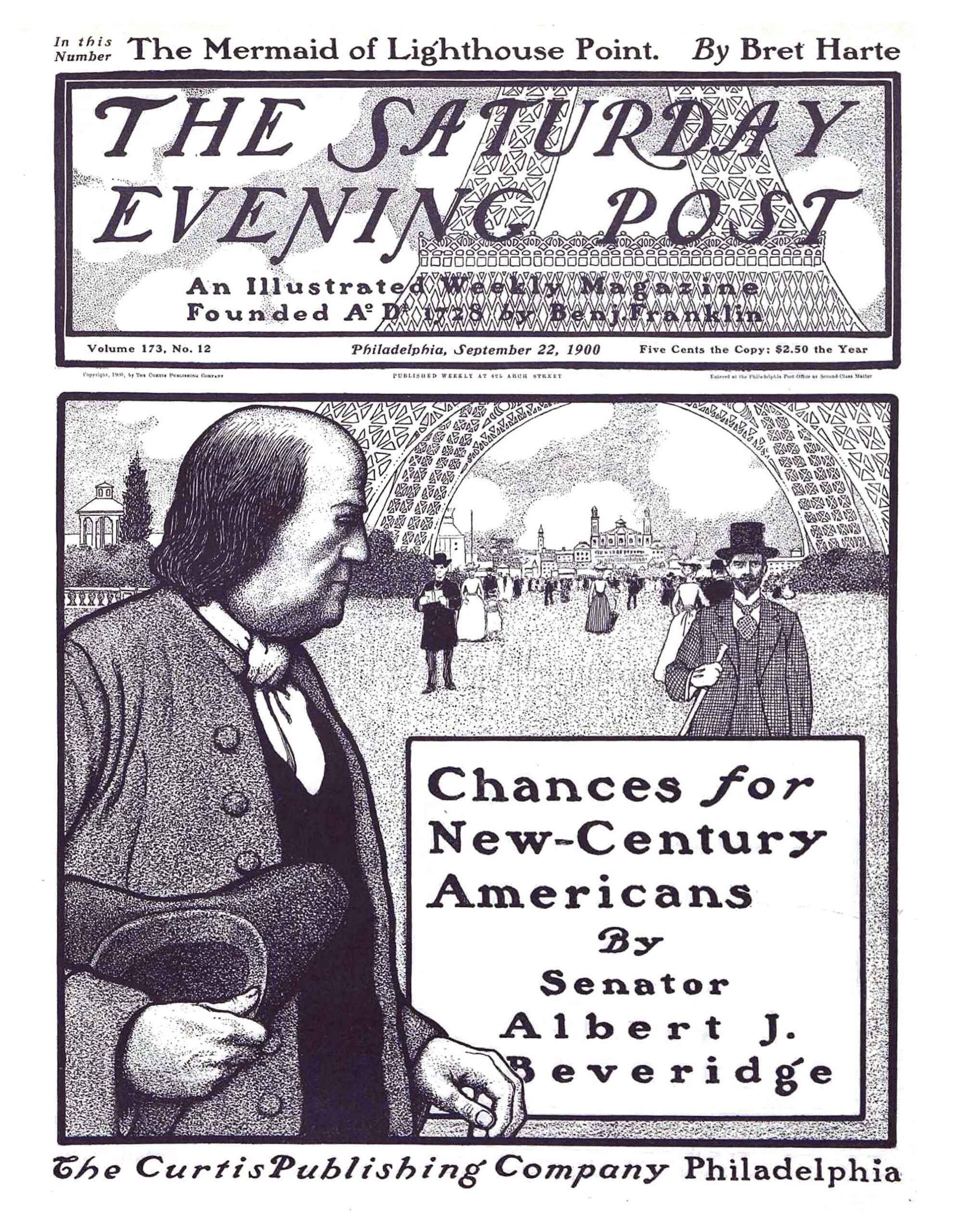 The Saturday Evening Post Features Benjamin Franklin in Paris