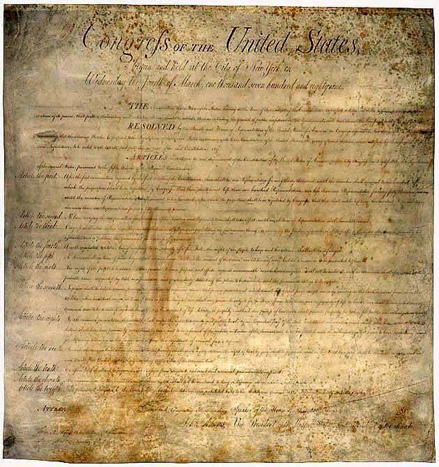 The Proposal of the Bill of Rights