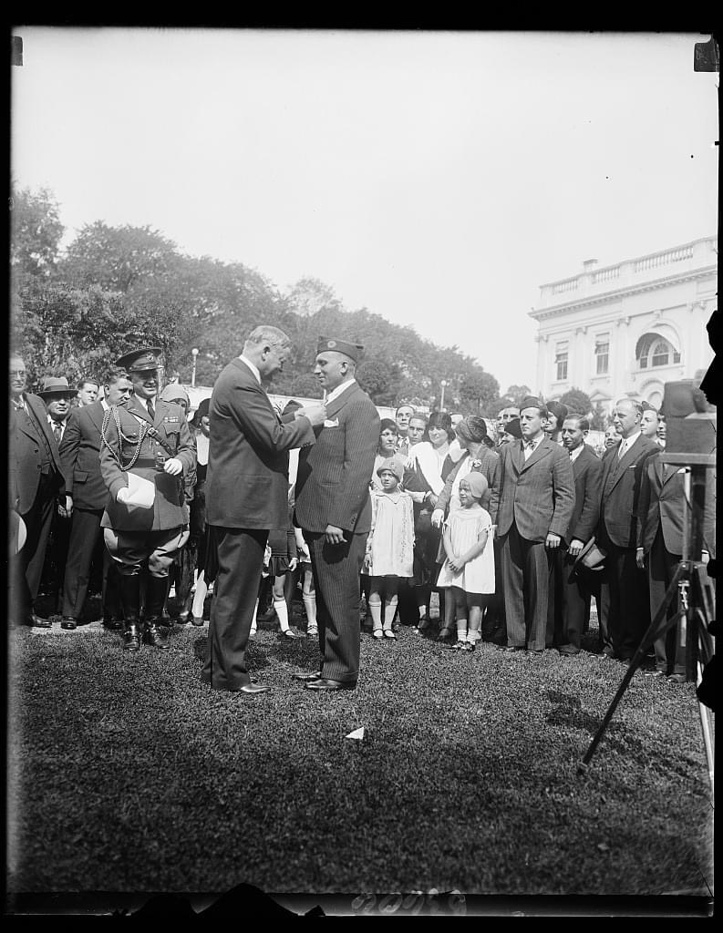 Eleven Years Delayed: President Hoover Honors WWI Hero Michael Valente
