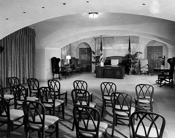The Resolute Desk Moves to the Broadcast Room
